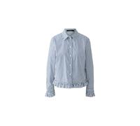 Oui - Hemdbluse white blue - Gr. - 40