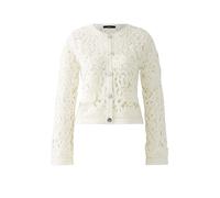 Oui - Strickjacke Baumwollmischung cloud dancer - Gr. - 42
