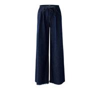 Oui Wide Leg Jeans mit Bindegürtel Modell 'THE PALAZZO' in Jeansblau, Größe 40