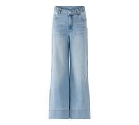 Oui - Lässige Jeans mit langem, leicht ausgestelltem Bein blau - Gr. - 46