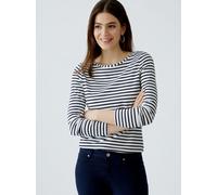 Oui Langarmshirt Damen blau, 46