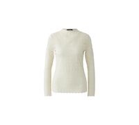 Oui - Langarmshirt - Größe 36 DAMEN - creme