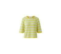 Oui - Leinen Pullover yellow green - Gr. - 38