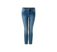 Oui - LOULUH Jeans low waist, skinny fit, cropped darkblue denim - Gr. - 38