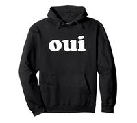 Oui Minimal French Style Pullover Hoodie