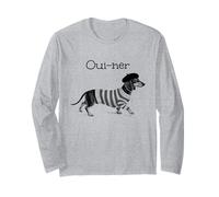 Oui-ner, französischer Wiener-Hund, Dackel, Teckel Langarmshirt