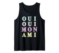Oui Oui Mon Ami Französischer Spruch Text Sprache Phrase Francais Tank Top