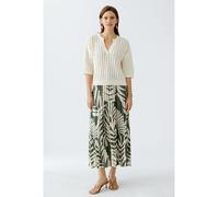 Oui Plisseerock in Grün - Größe 44 | Damenroecke