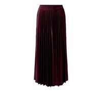 Oui - Plisséerock mit Glanzbeschichtung rot - Gr. - 44
