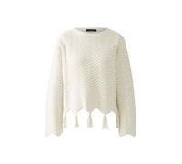 Oui - Pullover Baumwollmischung white offwhite - Gr. - 42