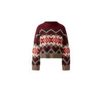 Oui - Pullover dk red taupe - Gr. - 38