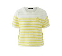 Oui - Pullover white yellow - Gr. - 42