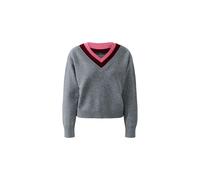 Oui - Pullover grey red - Gr. - 36