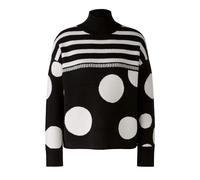 Oui Pullover im Streifen- und Punktedesign 36