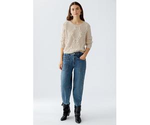 Oui Pullover in Beige - Größe 44 | Damen Pullover Cardigans