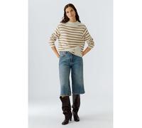 Oui - Pullover offwhite camel - Gr. - 42