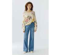 Ouí Pullover lässig geschnitten Floral Creme Größe 38