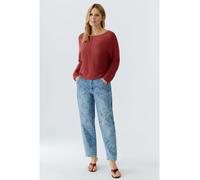Ouí Pullover red pear Damen lässig geschnitten Uni Rot Größe 40