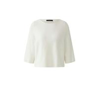 Oui - Pullover mit U-Boot-Ausschnitt weiß - Gr. - 38
