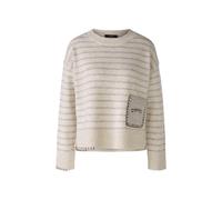 Oui - Pullover mit Wolle lt stone taupe - Gr. - 42