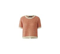Ouí Damenpullover lässig geschnitten Bicolor Offwhite Apricot Größe 38