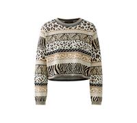 Oui - Pullover offwhite black - Gr. - 42