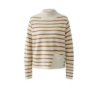 Oui - Pullover offwhite camel - Gr. - 38