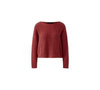 Ouí Pullover Damen lässig geschnitten uni Rot Größe 38