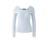 Oui - Pullover Viskosemischung lt blue white - Gr. - 38