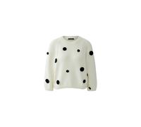 Oui - Pullover white black - Gr. - 40