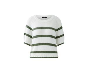 Oui - Pullover white green - Gr. - 44