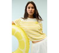 Oui - Pullover white yellow - Gr. - 42