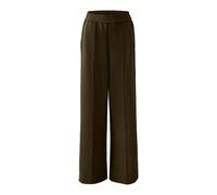 Oui - Schlupfhose khaki white - Gr. - 44