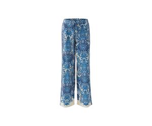 Oui - Schlupfhose offwhite blue - Gr. - 40
