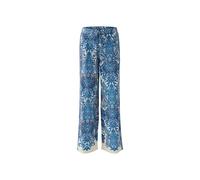 Oui - Schlupfhose offwhite blue - Gr. - 42