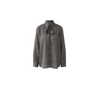 Oui - Schluppenbluse offwhite brown - Gr. - 34