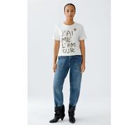 Oui T-Shirt Damen weiß, 36