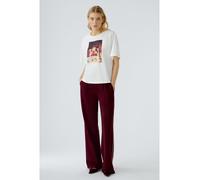 Oui - T-Shirt - Größe 40 DAMEN - weiß