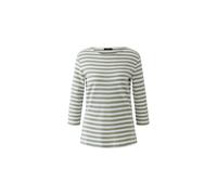 Oui - SOLEILA T-Shirt lt green white - Gr. - 36