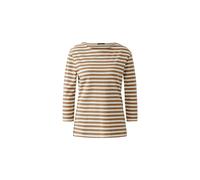 Oui - SOLEILA T-Shirt offwhite camel - Gr. - 36