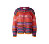 Oui - Strickjacke 100% Leinen pink green - Gr. - 40