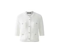 Oui - Strickjacke Baumwollmischung cloud dancer - Gr. - 34