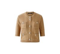 Oui - Strickjacke Baumwollmischung salty caramel - Gr. - 42