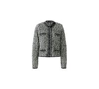 Oui - Strickjacke black offwhite - Gr. - 36