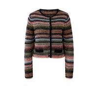 Oui - Strickjacke black red - Gr. - 44