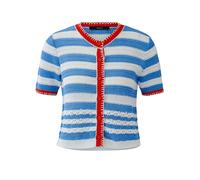 Oui - Strickjacke lt blue rose - Gr. - 44
