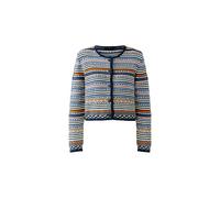 Oui - Strickjacke dk blue rose - Gr. - 38