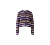 Oui - Strickjacke dk violett orange - Gr. - 40