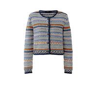 Oui - Strickjacke dk blue rose - Gr. - 36