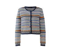 Oui - Strickjacke dk blue rose - Gr. - 44
